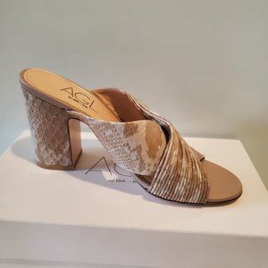 Never Used AGL Tan/Brownish Snake Print Heels
